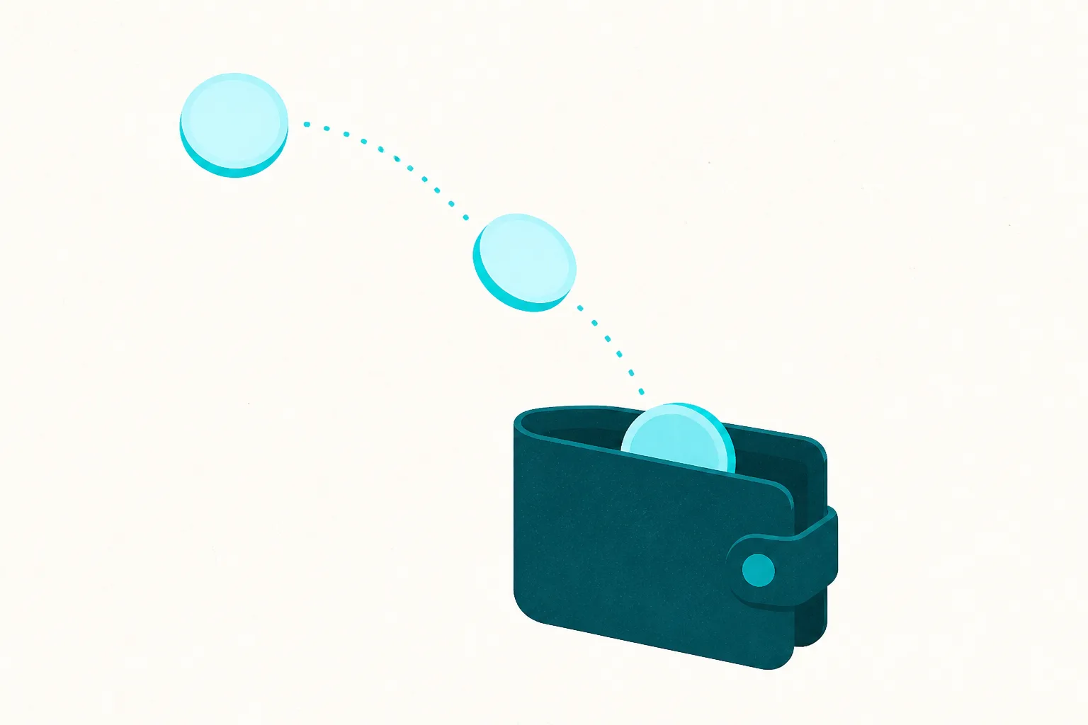 Prepaid credits arcing into a Ceero wallet